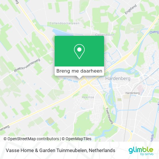 Vasse Home & Garden Tuinmeubelen kaart