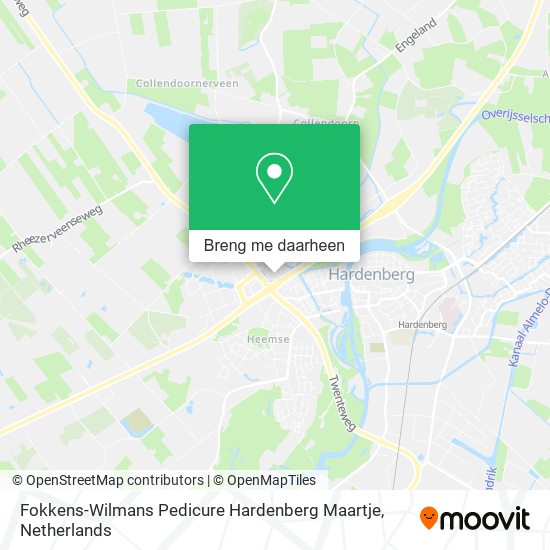 Fokkens-Wilmans Pedicure Hardenberg Maartje kaart