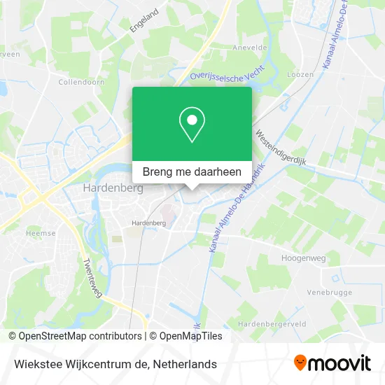 Wiekstee Wijkcentrum de kaart