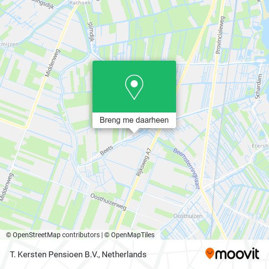T. Kersten Pensioen B.V. kaart
