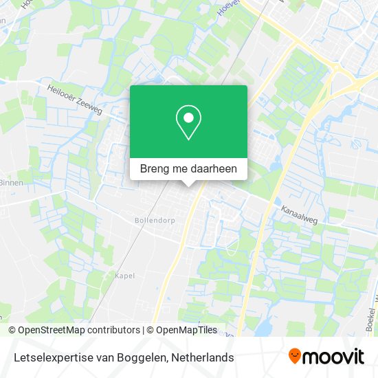 Letselexpertise van Boggelen kaart