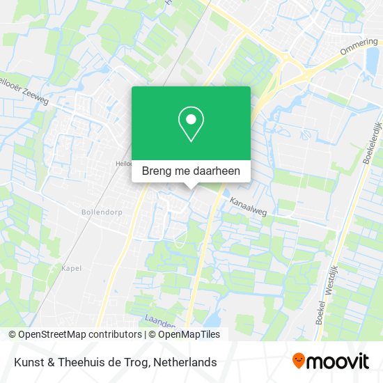 Kunst & Theehuis de Trog kaart