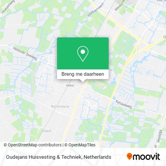 Oudejans Huisvesting & Techniek kaart