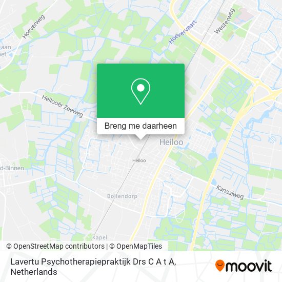 Lavertu Psychotherapiepraktijk Drs C A t A kaart