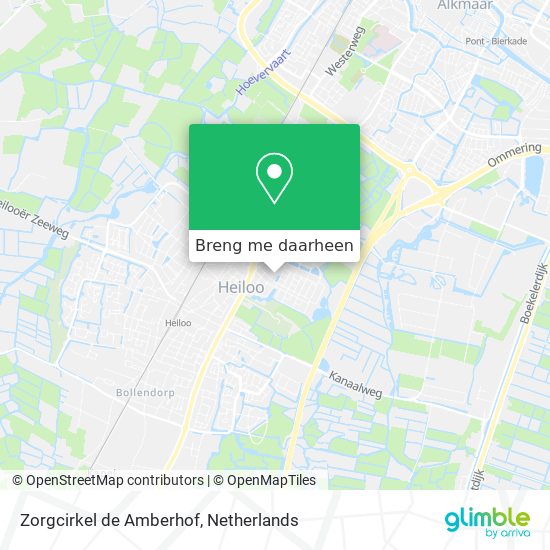 Zorgcirkel de Amberhof kaart