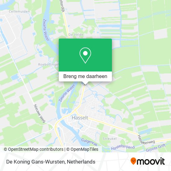 De Koning Gans-Wursten kaart