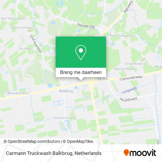 Carmann Truckwash Balkbrug kaart