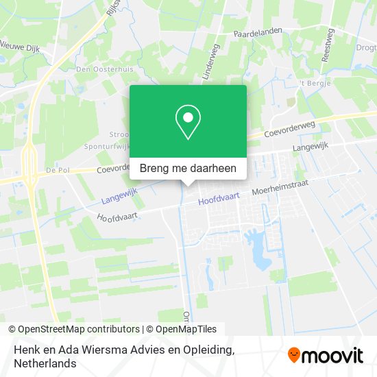 Henk en Ada Wiersma Advies en Opleiding kaart