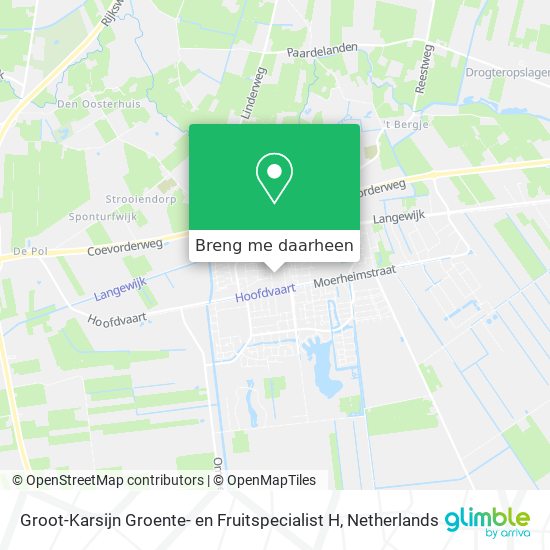 Groot-Karsijn Groente- en Fruitspecialist H kaart