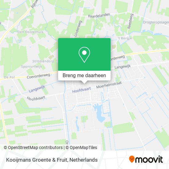 Kooijmans Groente & Fruit kaart