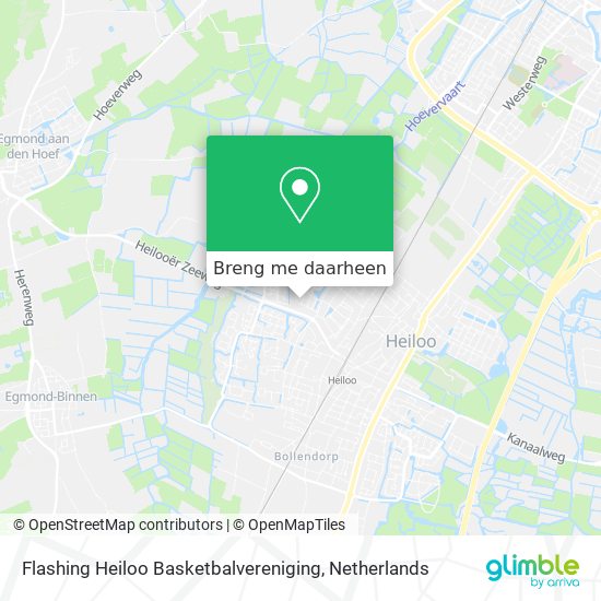 Flashing Heiloo Basketbalvereniging kaart