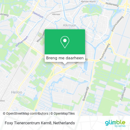 Foxy Tienercentrum Kern8 kaart