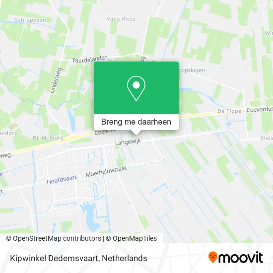 Kipwinkel Dedemsvaart kaart