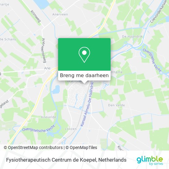 Fysiotherapeutisch Centrum de Koepel kaart