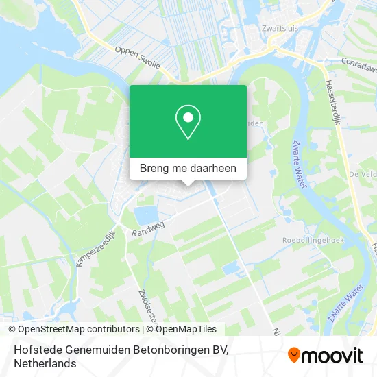 Hofstede Genemuiden Betonboringen BV kaart