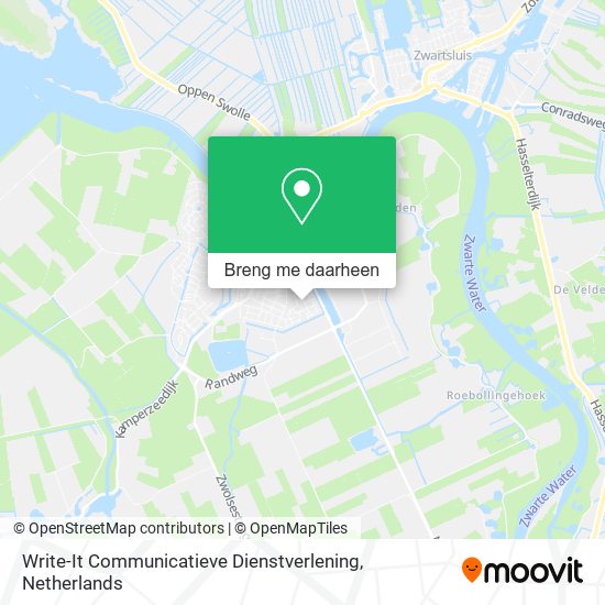 Write-It Communicatieve Dienstverlening kaart
