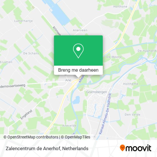 Zalencentrum de Anerhof kaart