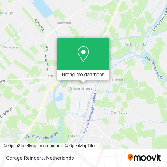 Garage Reinders kaart