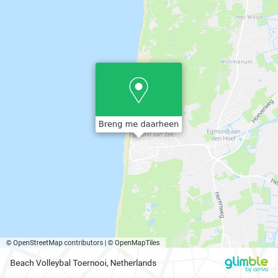 Beach Volleybal Toernooi kaart