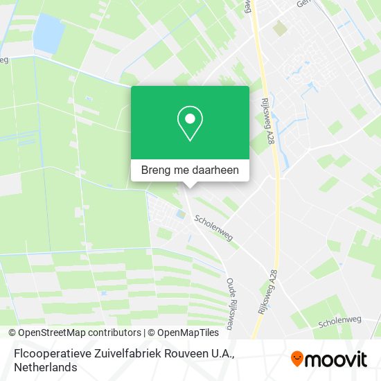 Flcooperatieve Zuivelfabriek Rouveen U.A. kaart