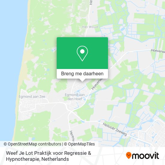 Weef Je Lot Praktijk voor Regressie & Hypnotherapie kaart