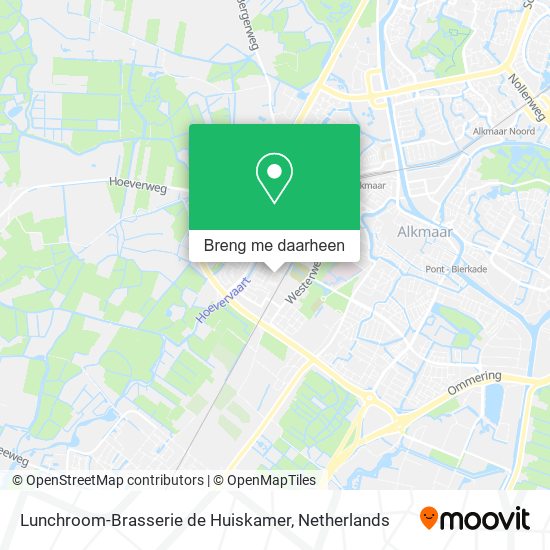 Lunchroom-Brasserie de Huiskamer kaart