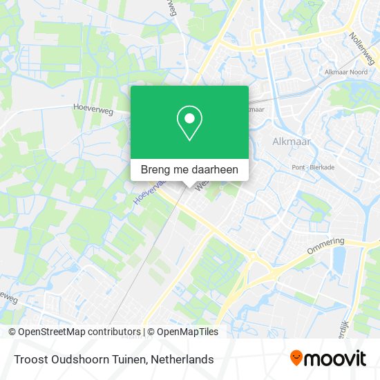 Troost Oudshoorn Tuinen kaart