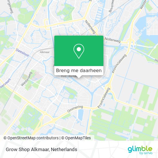 Grow Shop Alkmaar kaart