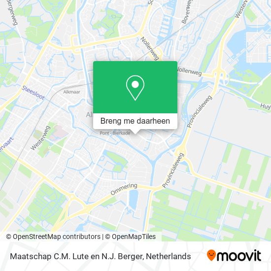 Maatschap C.M. Lute en N.J. Berger kaart