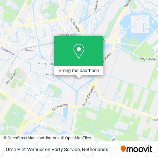Ome Piet Verhuur en Party Service kaart