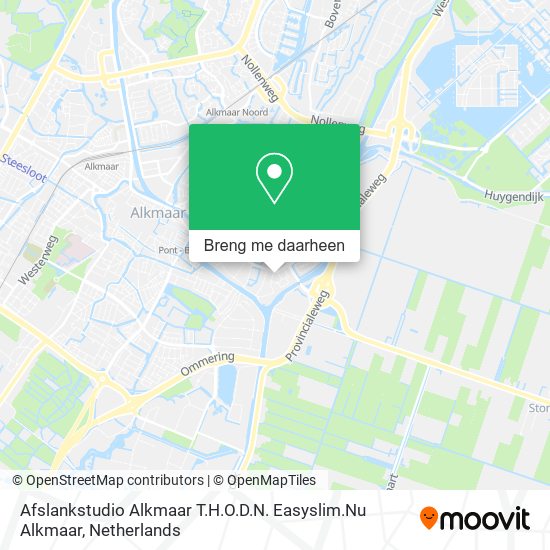 Afslankstudio Alkmaar T.H.O.D.N. Easyslim.Nu Alkmaar kaart