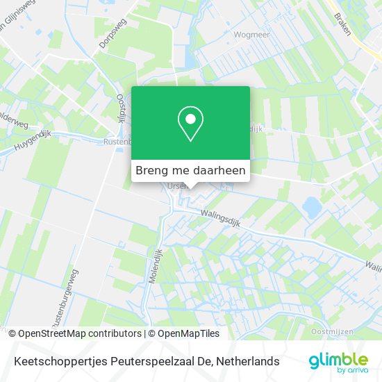 Keetschoppertjes Peuterspeelzaal De kaart