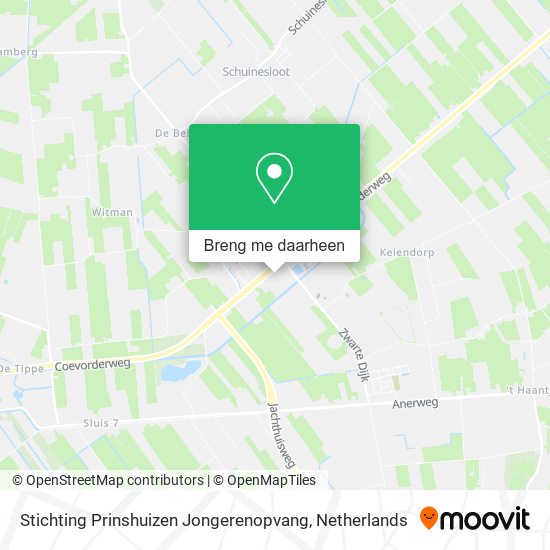 Stichting Prinshuizen Jongerenopvang kaart