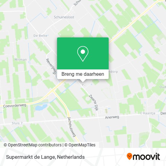 Supermarkt de Lange kaart