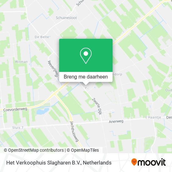 Het Verkoophuis Slagharen B.V. kaart