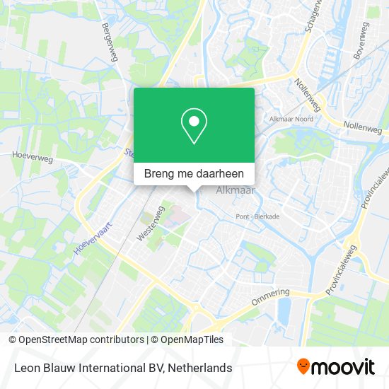 Leon Blauw International BV kaart