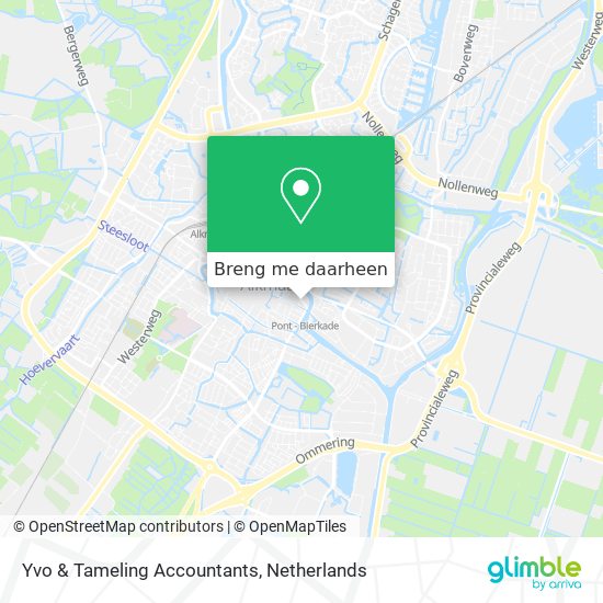 Yvo & Tameling Accountants kaart