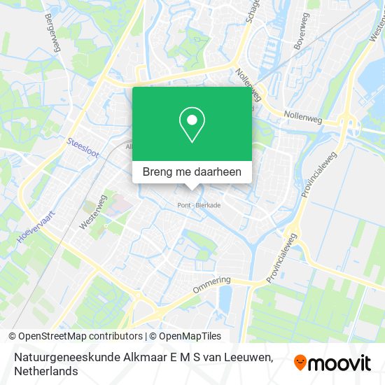 Natuurgeneeskunde Alkmaar E M S van Leeuwen kaart