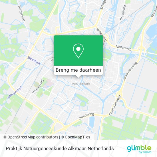 Praktijk Natuurgeneeskunde Alkmaar kaart