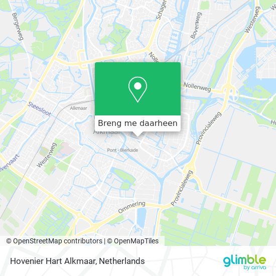 Hovenier Hart Alkmaar kaart