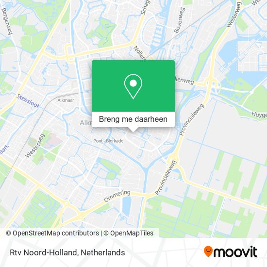 Rtv Noord-Holland kaart