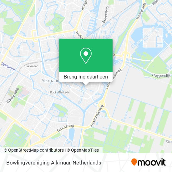 Bowlingvereniging Alkmaar kaart