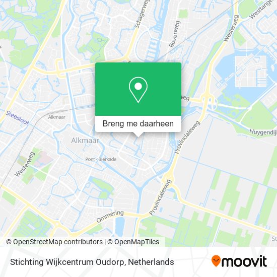 Stichting Wijkcentrum Oudorp kaart