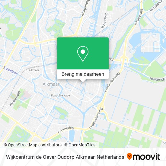 Wijkcentrum de Oever Oudorp Alkmaar kaart