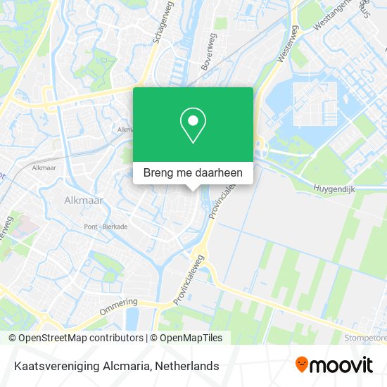 Kaatsvereniging Alcmaria kaart