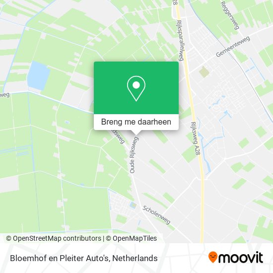 Bloemhof en Pleiter Auto's kaart