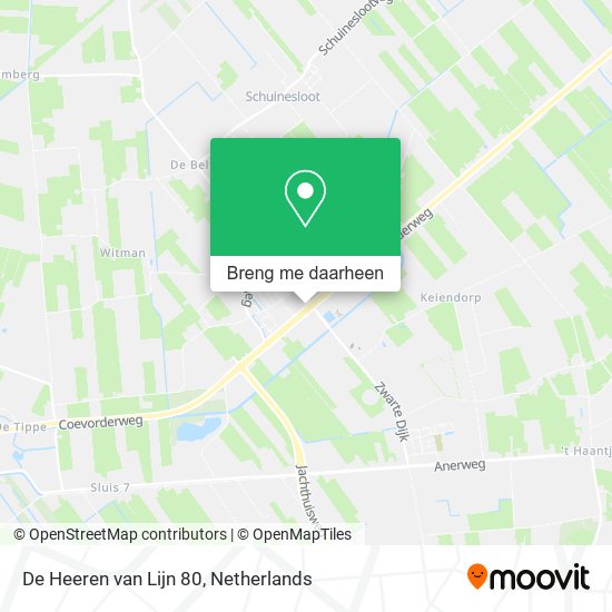 De Heeren van Lijn 80 kaart