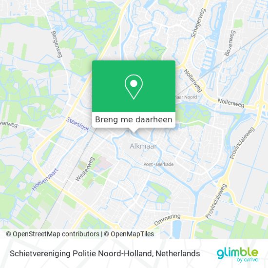 Schietvereniging Politie Noord-Holland kaart