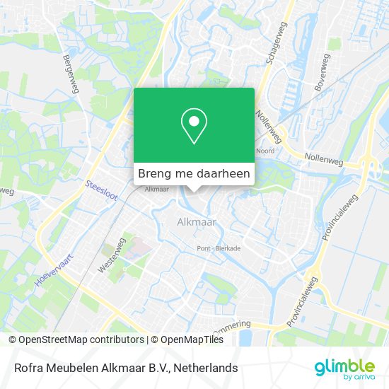 Rofra Meubelen Alkmaar B.V. kaart