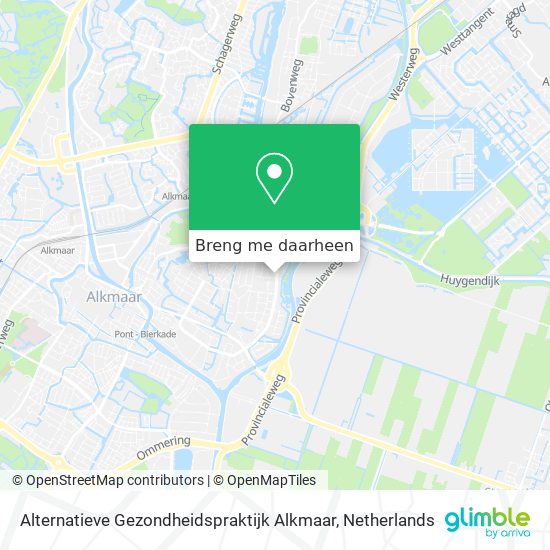 Alternatieve Gezondheidspraktijk Alkmaar kaart